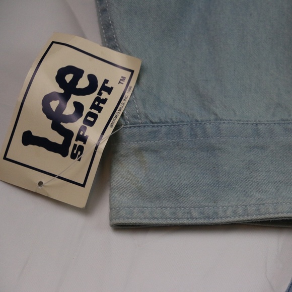 Lee Sport Mens Button Down Shirt Jean XL Vintage - Picture 8 of 8